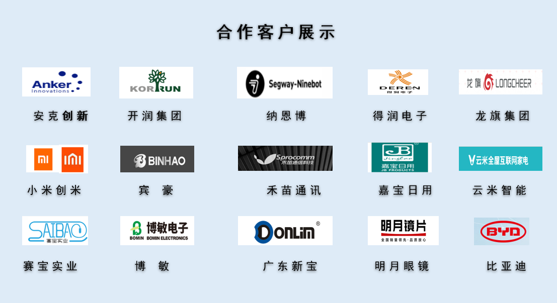 CPE磨砂膠袋，久信達(dá)部分客戶展示(圖1)